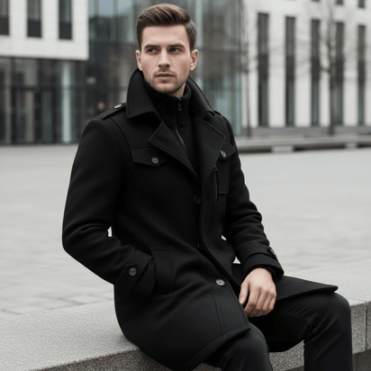KLANKO Milano Coat – Business-Stil, warme Eleganz.