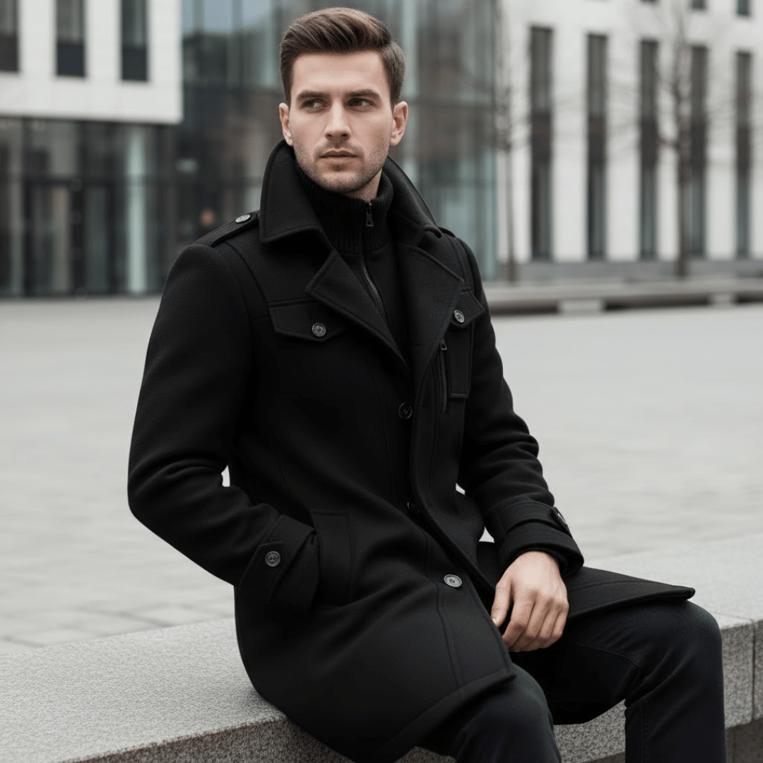 KLANKO Milano Coat – Business-Stil, warme Eleganz.