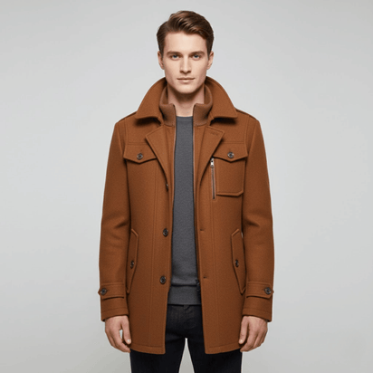 KLANKO Milano Coat – Business-Stil, warme Eleganz.