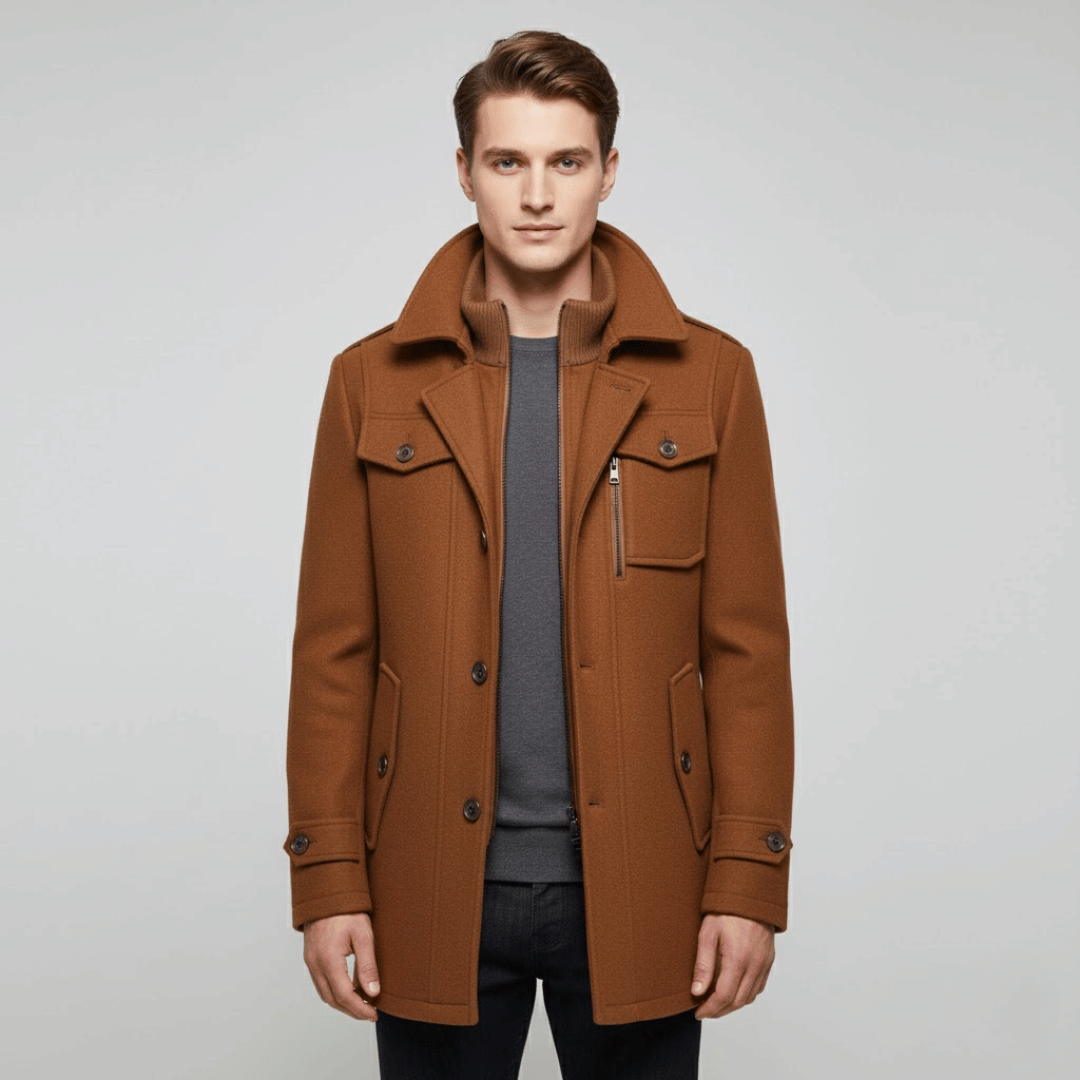 KLANKO Milano Coat – Business-Stil, warme Eleganz.