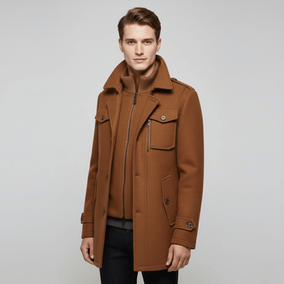 KLANKO Milano Coat – Business-Stil, warme Eleganz.