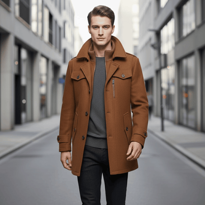 KLANKO Milano Coat – Business-Stil, warme Eleganz.