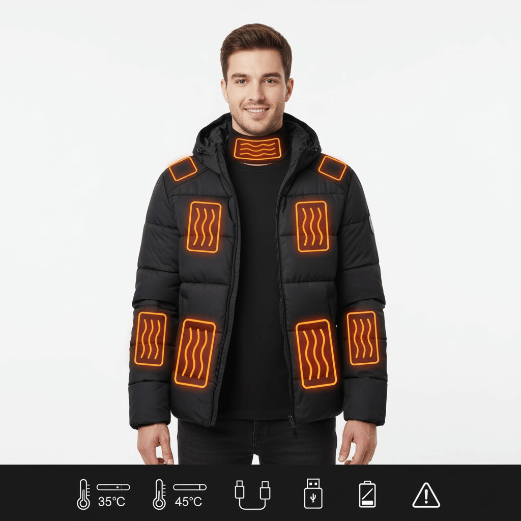 KLanko ThermoCore Jacket – Heizbare Winterjacke mit wiederaufladbarem System
