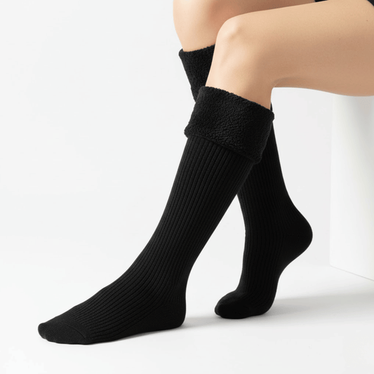 KLANKO CozyStep™ – 5 Paar Fleecegefütterte Wintersocken