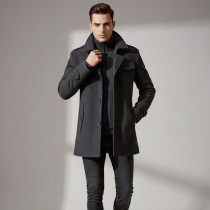 KLANKO Milano Coat – Business-Stil, warme Eleganz.