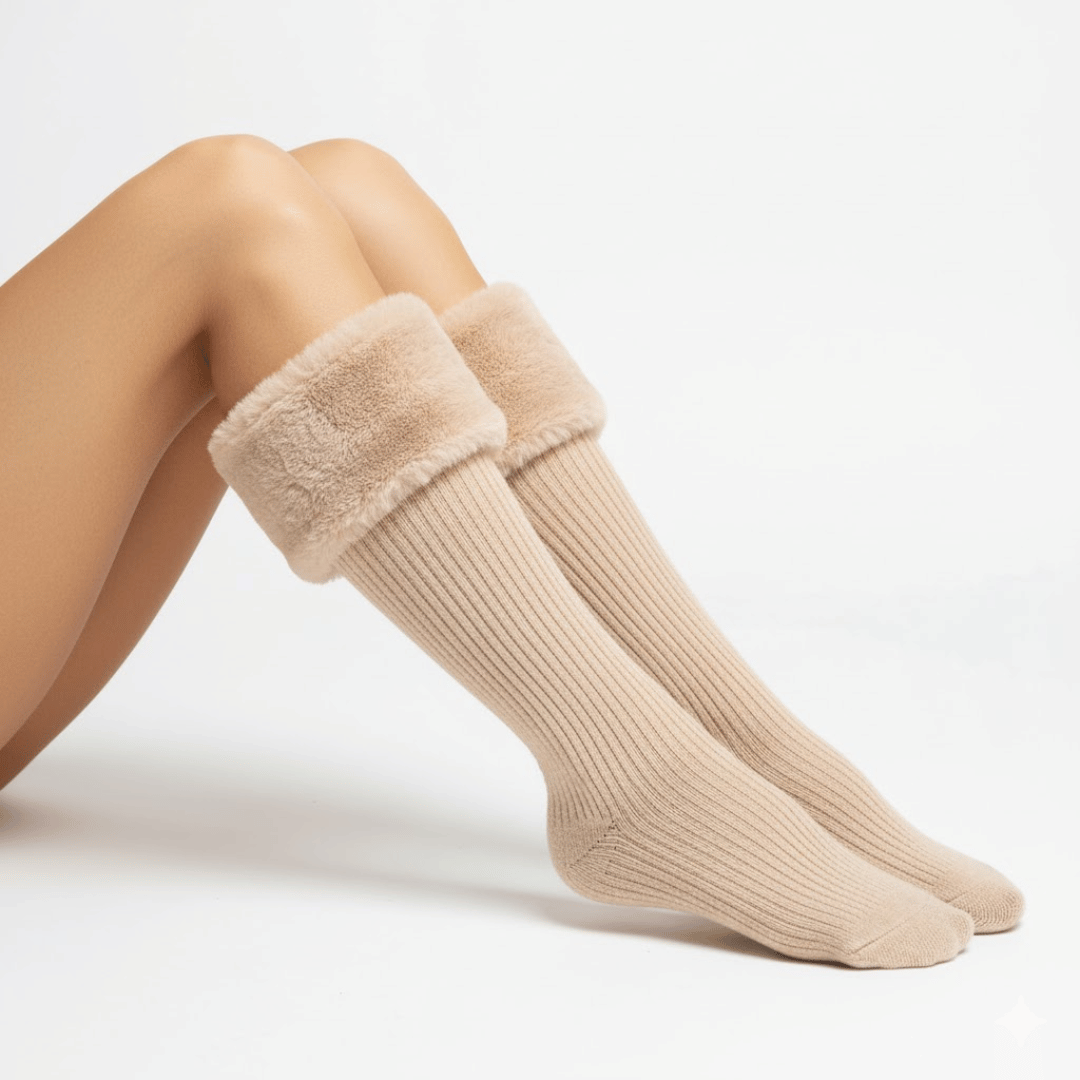 KLANKO CozyStep™ – 5 Paar Fleecegefütterte Wintersocken
