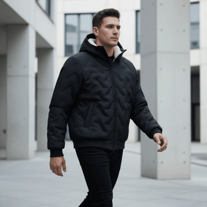 KLANKO Winter Flow – Steppjacke mit Kapuze