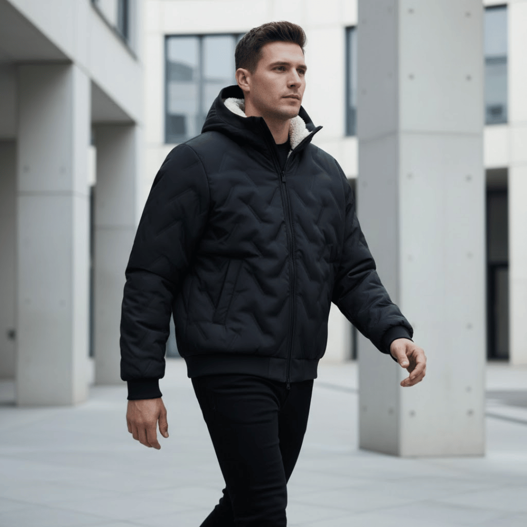 KLANKO Winter Flow – Steppjacke mit Kapuze