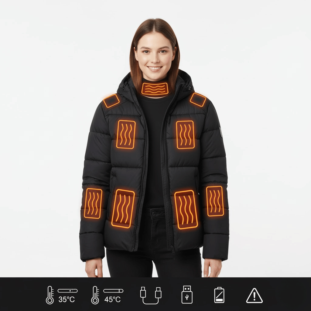 KLanko ThermoCore Jacket – Heizbare Winterjacke mit wiederaufladbarem System