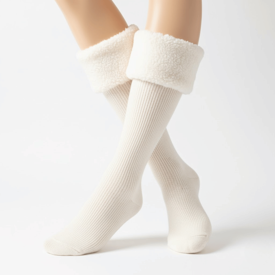 KLANKO CozyStep™ – 5 Paar Fleecegefütterte Wintersocken
