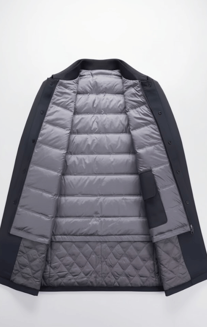 KLANKO – Herren-Daunenmantel mit abnehmbarer Wattierung