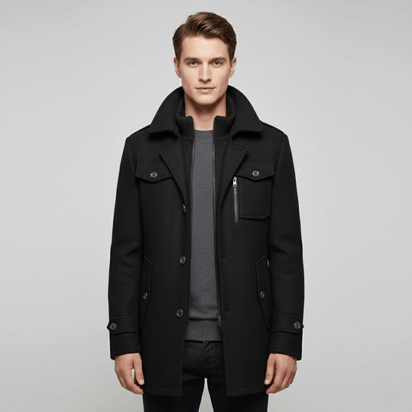 KLANKO Milano Coat – Business-Stil, warme Eleganz.