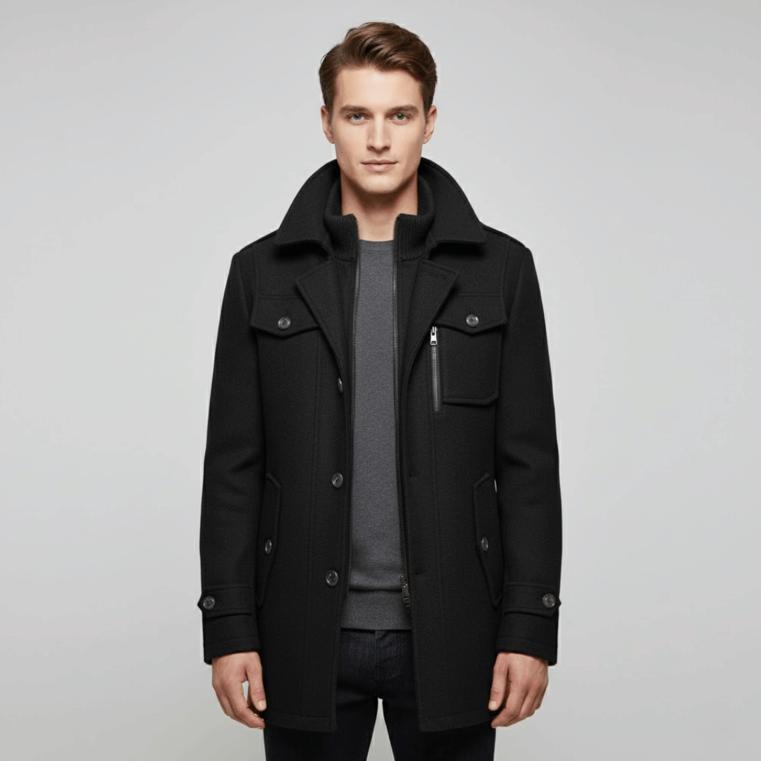 KLANKO Milano Coat – Business-Stil, warme Eleganz.