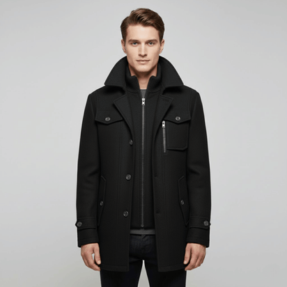 KLANKO Milano Coat – Business-Stil, warme Eleganz.