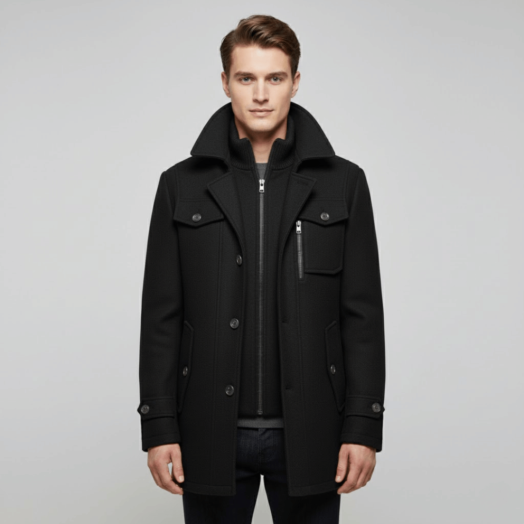 KLANKO Milano Coat – Business-Stil, warme Eleganz.