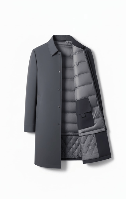 KLANKO – Herren-Daunenmantel mit abnehmbarer Wattierung