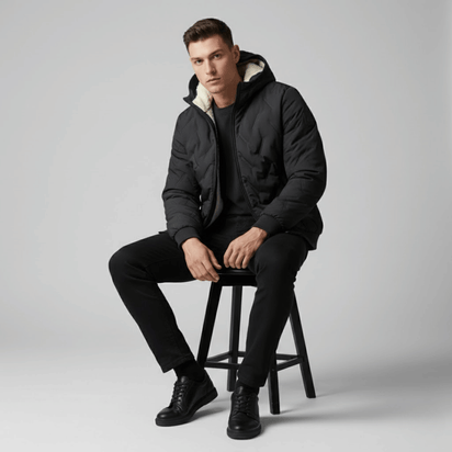 KLANKO Winter Flow – Steppjacke mit Kapuze