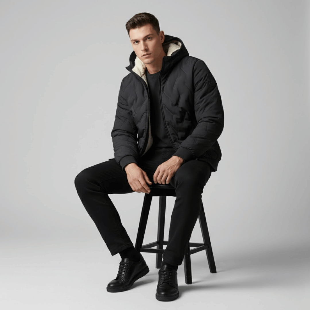 KLANKO Winter Flow – Steppjacke mit Kapuze