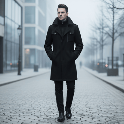 KLANKO Milano Coat – Business-Stil, warme Eleganz.