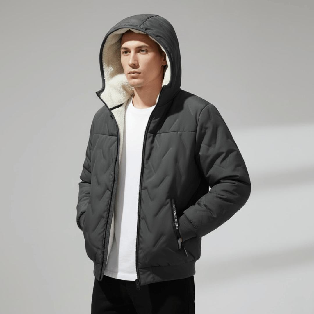 KLANKO Winter Flow – Steppjacke mit Kapuze