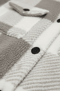 KLANKO Nordic Fleece – Kariertes Overshirt aus Teddyfell