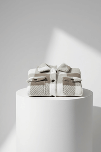 KLANKO Nordic Fleece – Kariertes Overshirt aus Teddyfell