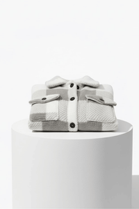 KLANKO Nordic Fleece – Kariertes Overshirt aus Teddyfell