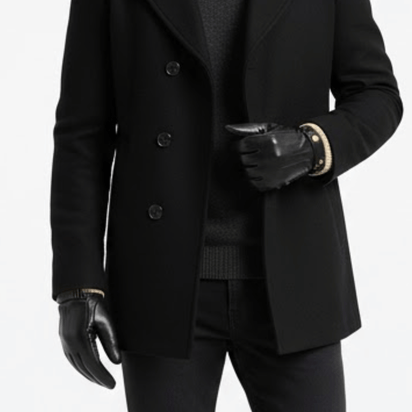 KLANKO Nordic Grip – Thermohandschuhe aus Leder für Herren