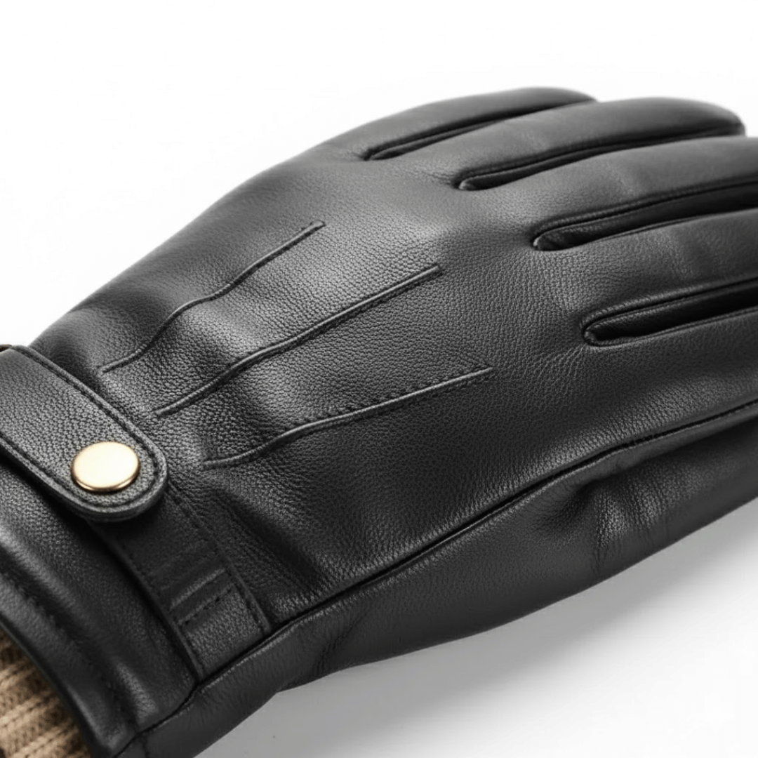KLANKO Nordic Grip – Thermohandschuhe aus Leder für Herren