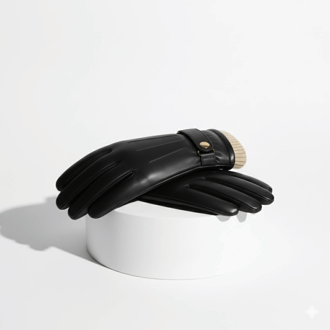 KLANKO Nordic Grip – Thermohandschuhe aus Leder für Herren