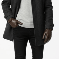 KLANKO Nordic Grip – Thermohandschuhe aus Leder für Herren