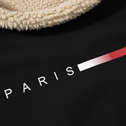 Paris Warm Sweater – Herren Fleecepullover für den Winter
