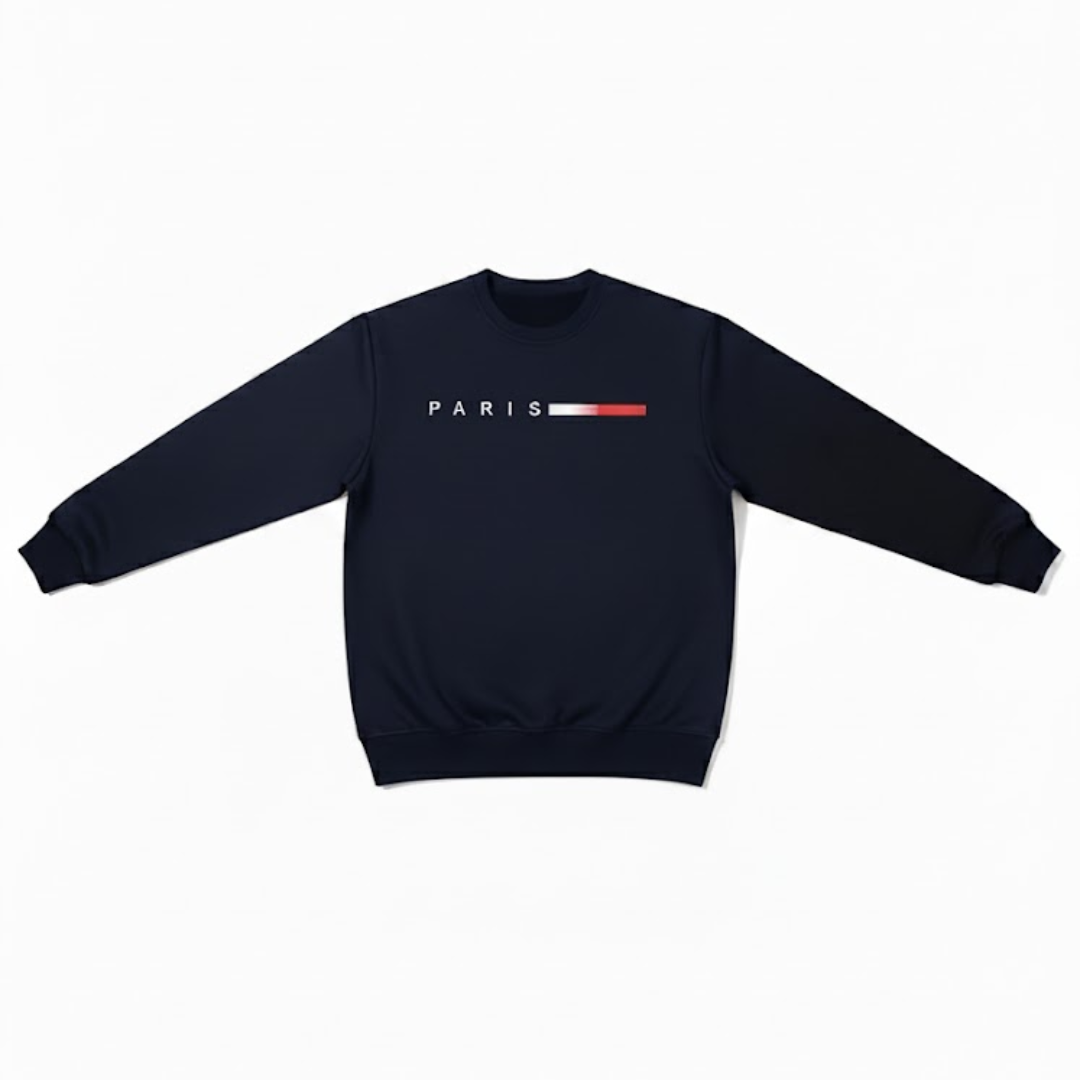 Paris Warm Sweater – Herren Fleecepullover für den Winter