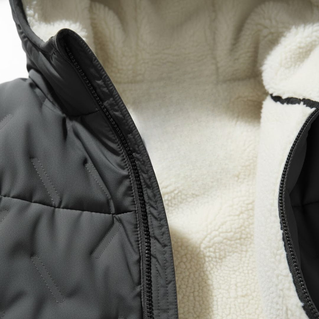 KLANKO Winter Flow – Steppjacke mit Kapuze