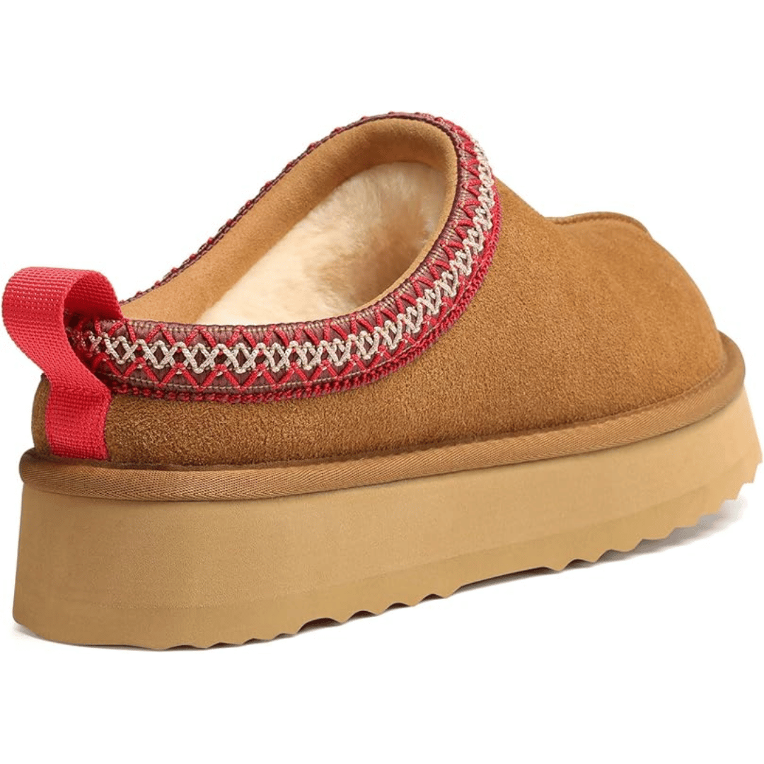 SuèdeWarm™ – Plattform-Hausschuhe aus Wildleder