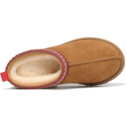 SuèdeWarm™ – Plattform-Hausschuhe aus Wildleder