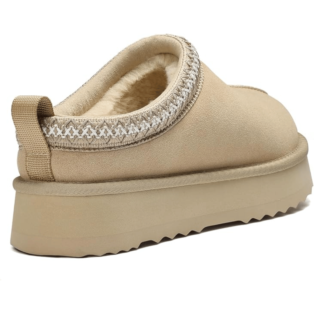 SuèdeWarm™ – Plattform-Hausschuhe aus Wildleder