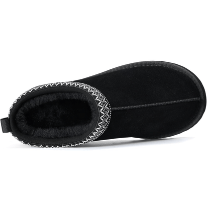 SuèdeWarm™ – Plattform-Hausschuhe aus Wildleder