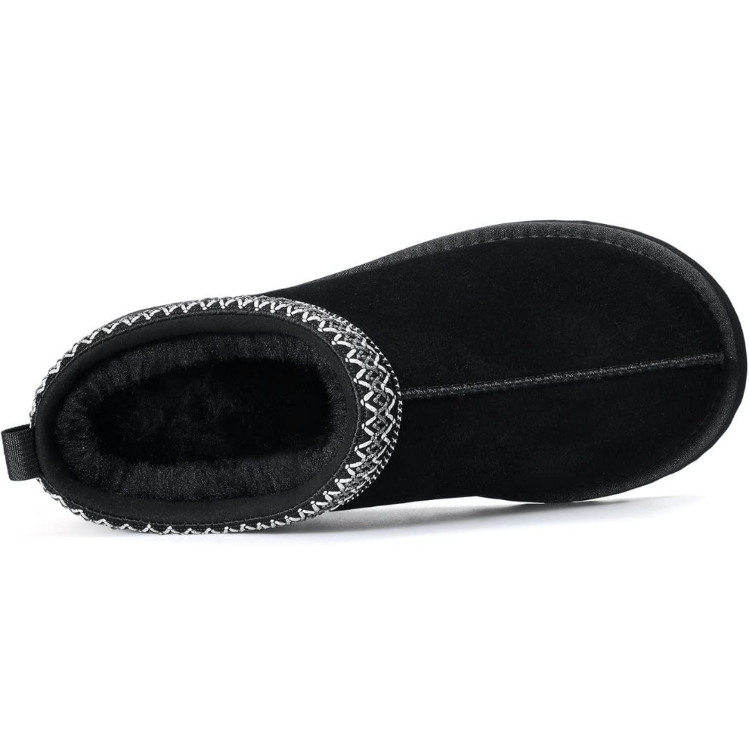 SuèdeWarm™ – Plattform-Hausschuhe aus Wildleder