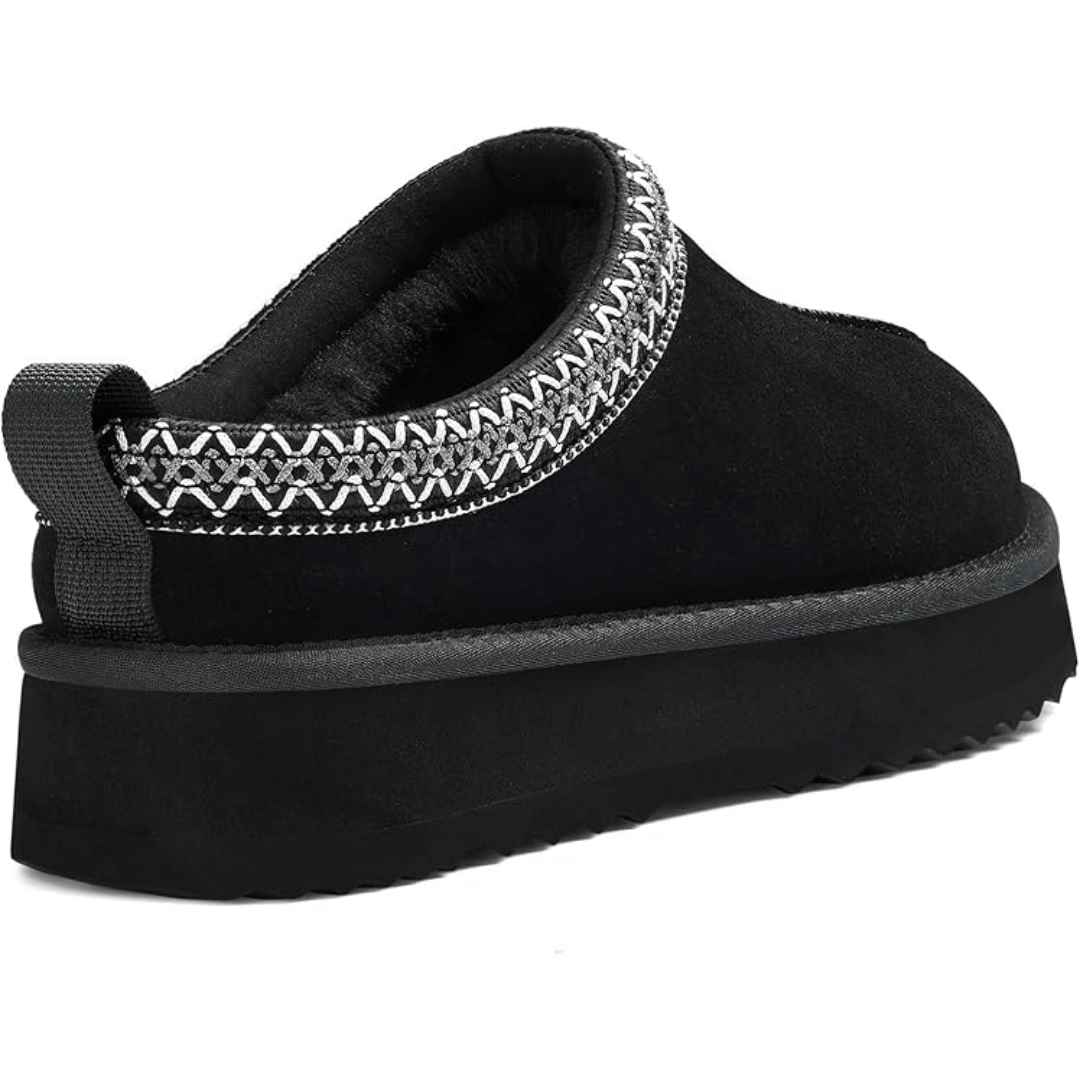 SuèdeWarm™ – Plattform-Hausschuhe aus Wildleder